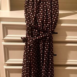 Chic Black and Red Patterned Dress